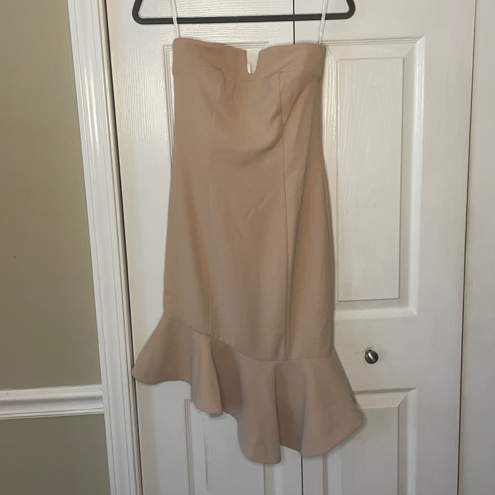 Chrissy Teigen x Revolve strapless dress